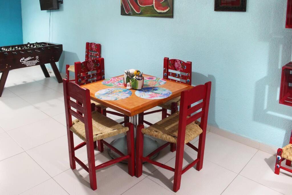 Texcoco de Mora Colorida Casa Azul En Texcoco Centro Wifi Cocinaヴィラ エクステリア 写真